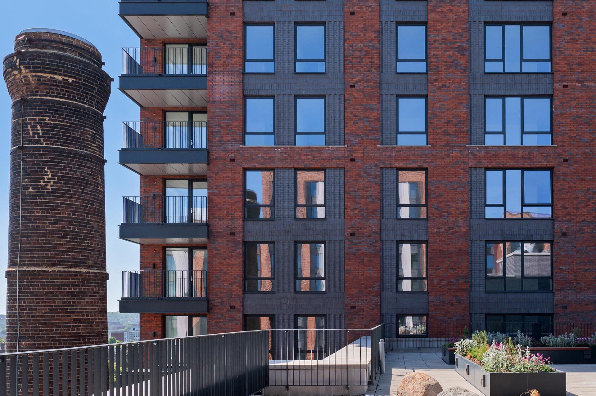 Ketley wavy Vision bricks at Glengall Rise